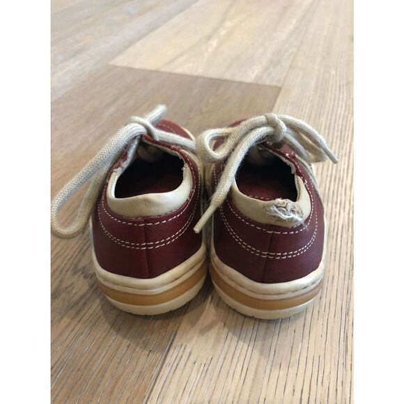 Gallucci Spring Flowers Red Leather Toddler Tennis Shoes, Toddler 3.5 - Picture 3 of 4